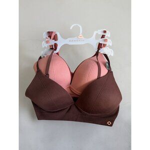 DANSKIN Set of 3 Bras Size 34C NEW NWT Women's